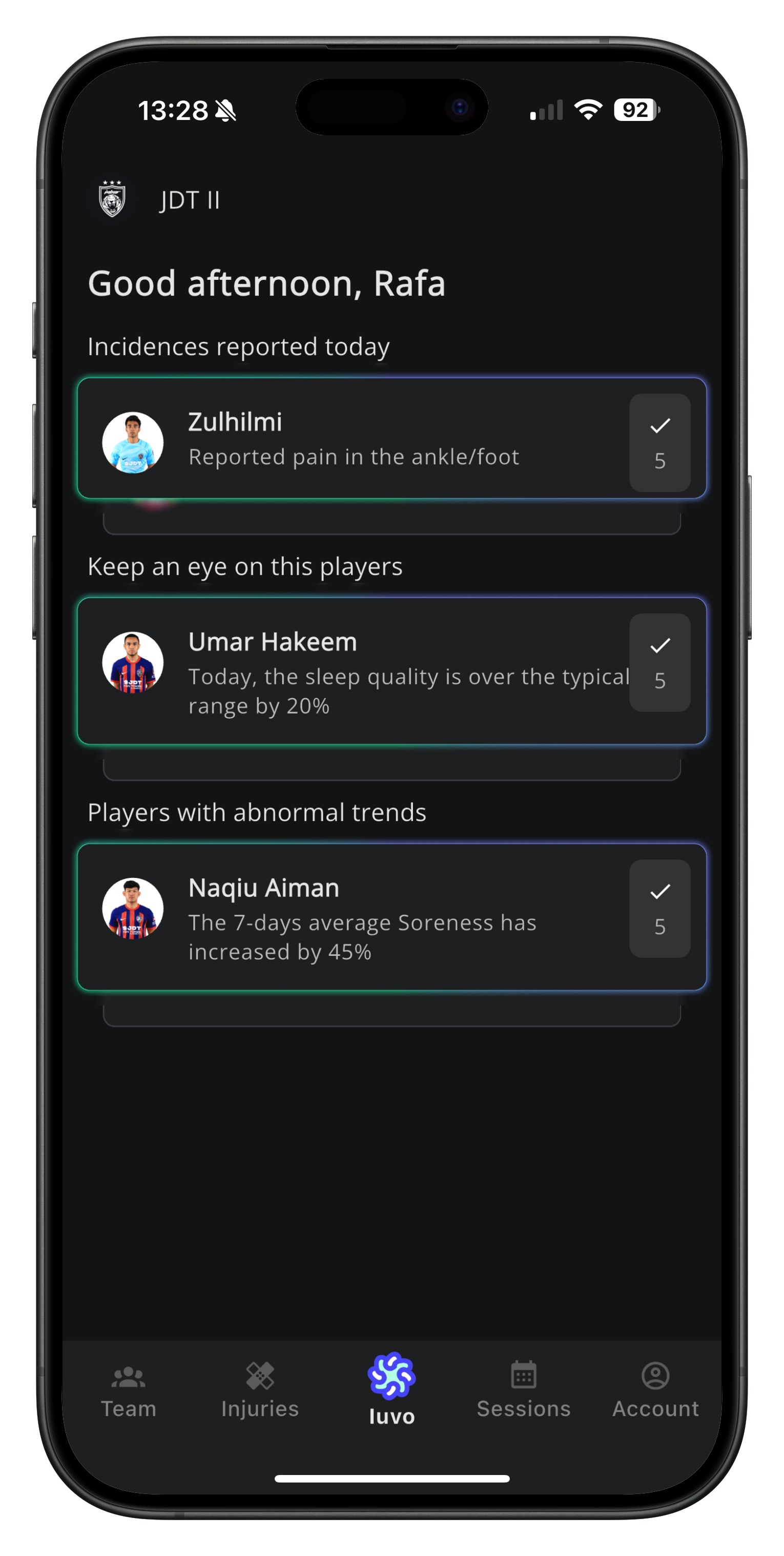 Focus on the Player